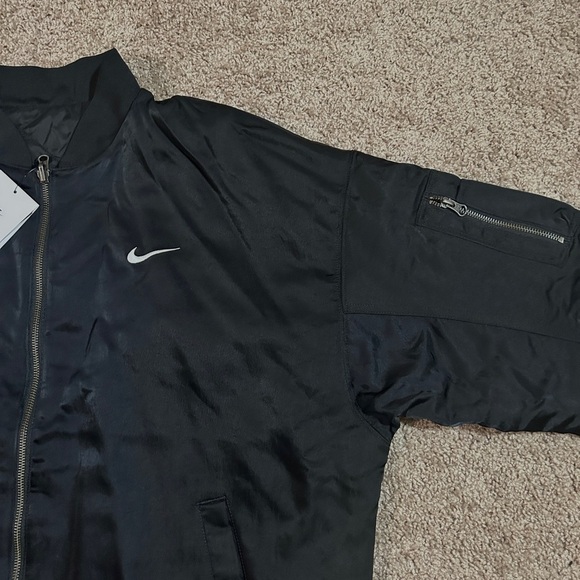 Nike Sportswear Women's Reversible Bomber Jacket Black XL - Picture 11 of 14